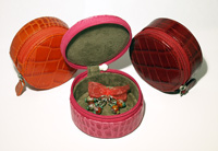 Stitch Marker Cases - Alligator Embossed Leather